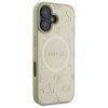 Guess GUHMP16SPSAPSMED iPhone 16 6.1 złoty/gold hardcase Saffiano Peony Classic Logo MagSafe